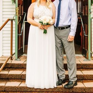 SOLD Lulus Forever and Always White Maxi Dress
